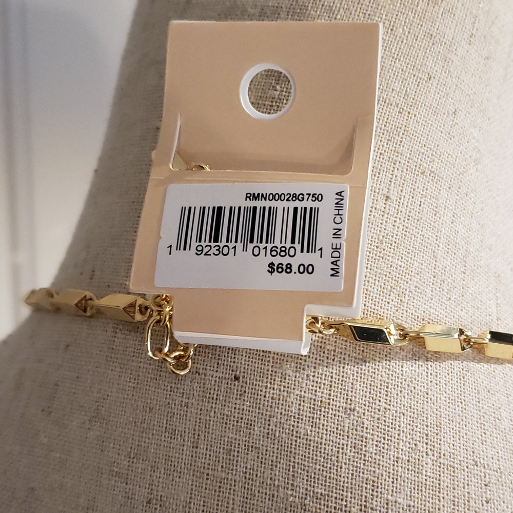 Rebecca Minkoff Textured Bar Chain Necklace - Picture 8 of 8